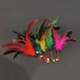 21cm Kitten Toy Harmless Kitten Teaser Bell Feather Head Cat Teaser Wand Toy Kitten Teaser Bell Feather Replacement Head For Pet